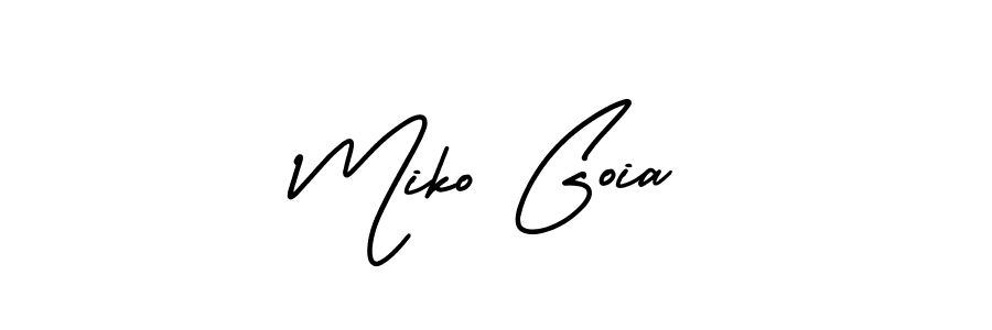 You can use this online signature creator to create a handwritten signature for the name Miko Goia. This is the best online autograph maker. Miko Goia signature style 3 images and pictures png