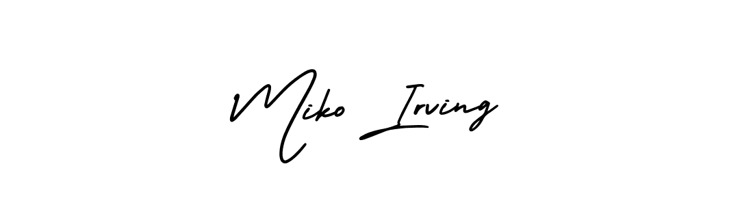 Make a beautiful signature design for name Miko Irving. Use this online signature maker to create a handwritten signature for free. Miko Irving signature style 3 images and pictures png