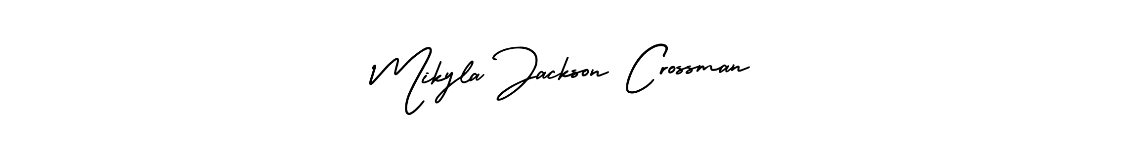 Make a beautiful signature design for name Mikyla Jackson Crossman. With this signature (AmerikaSignatureDemo-Regular) style, you can create a handwritten signature for free. Mikyla Jackson Crossman signature style 3 images and pictures png