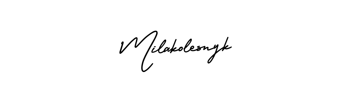 See photos of Milakolesnyk official signature by Spectra . Check more albums & portfolios. Read reviews & check more about AmerikaSignatureDemo-Regular font. Milakolesnyk signature style 3 images and pictures png
