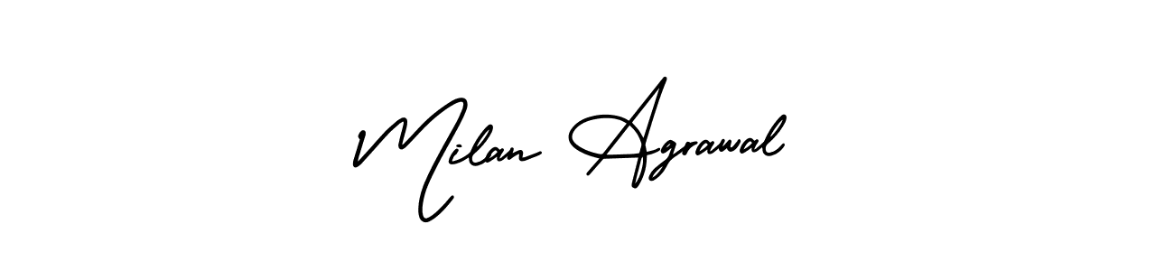 Also we have Milan Agrawal name is the best signature style. Create professional handwritten signature collection using AmerikaSignatureDemo-Regular autograph style. Milan Agrawal signature style 3 images and pictures png