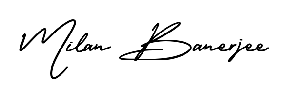 Download transparent PNG signature for name Milan Banerjee styled with AmerikaSignatureDemo-Regular font. Ready to paste directly into PDF and Word agreements. Milan Banerjee signature style 3 images and pictures png