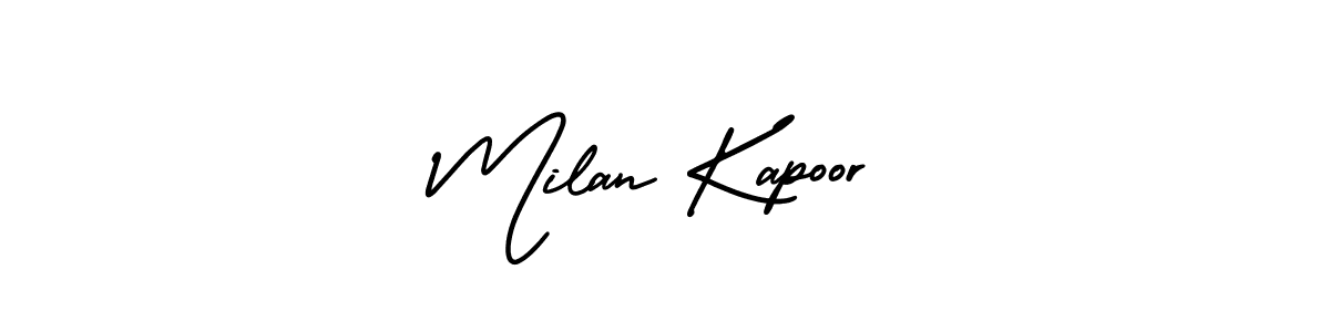 How to Draw Milan Kapoor signature style? AmerikaSignatureDemo-Regular is a latest design signature styles for name Milan Kapoor. Milan Kapoor signature style 3 images and pictures png