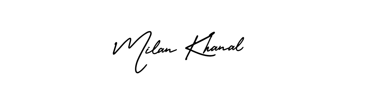 Also we have Milan Khanal name is the best signature style. Create professional handwritten signature collection using AmerikaSignatureDemo-Regular autograph style. Milan Khanal signature style 3 images and pictures png