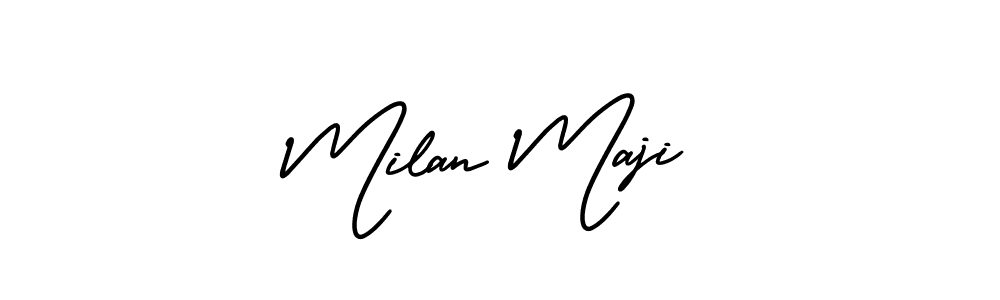 Also we have Milan Maji name is the best signature style. Create professional handwritten signature collection using AmerikaSignatureDemo-Regular autograph style. Milan Maji signature style 3 images and pictures png