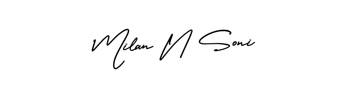 Once you've used our free online signature maker to create your best signature AmerikaSignatureDemo-Regular style, it's time to enjoy all of the benefits that Milan N Soni name signing documents. Milan N Soni signature style 3 images and pictures png
