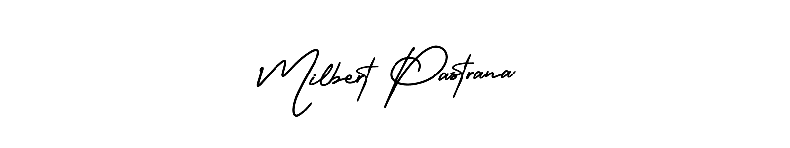 This is the best signature style for the Milbert Pastrana name. Also you like these signature font (AmerikaSignatureDemo-Regular). Mix name signature. Milbert Pastrana signature style 3 images and pictures png