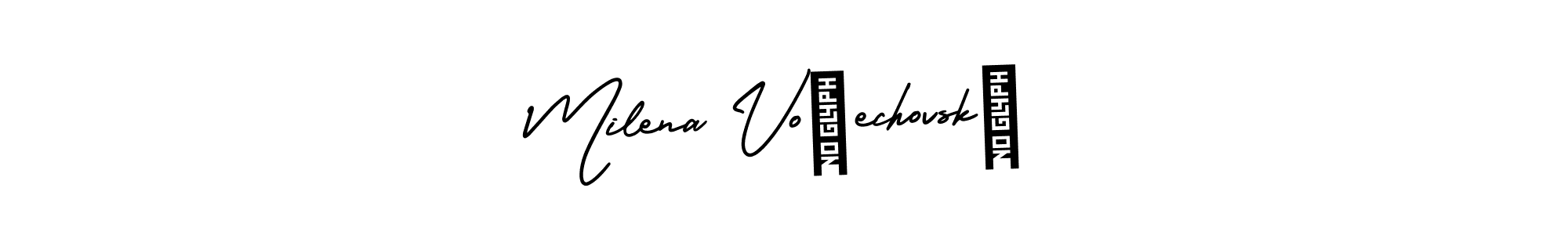 Check out images of Autograph of Milena Vořechovská name. Actor Milena Vořechovská Signature Style. AmerikaSignatureDemo-Regular is a professional sign style online. Milena Vořechovská signature style 3 images and pictures png