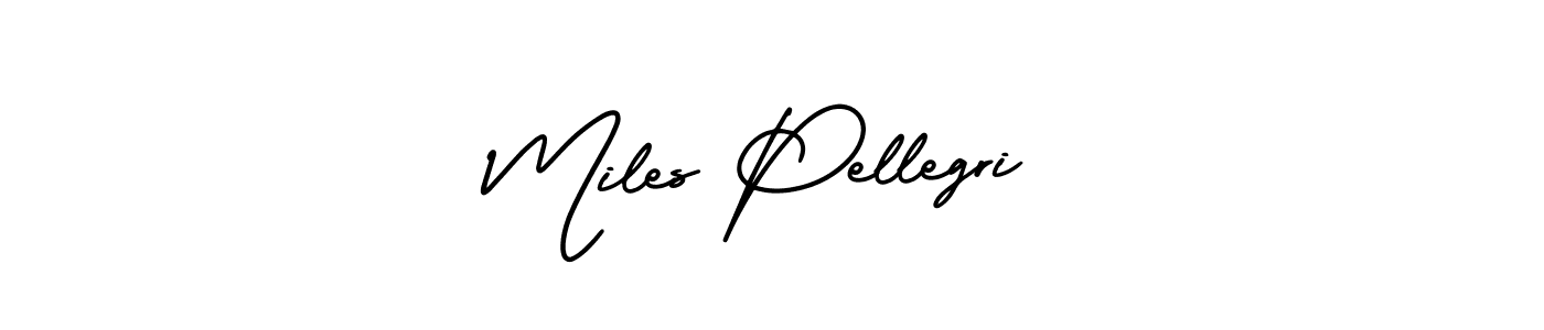 Create a beautiful signature design for name Miles Pellegri. With this signature (AmerikaSignatureDemo-Regular) fonts, you can make a handwritten signature for free. Miles Pellegri signature style 3 images and pictures png