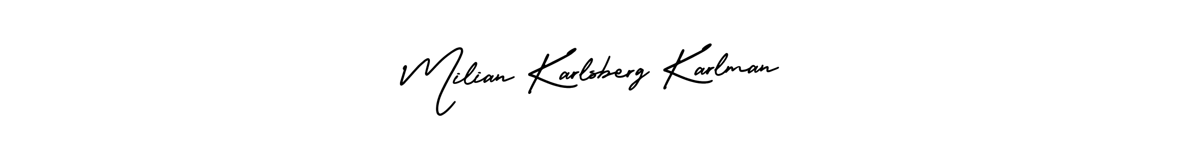 Make a beautiful signature design for name Milian Karlsberg Karlman. Use this online signature maker to create a handwritten signature for free. Milian Karlsberg Karlman signature style 3 images and pictures png