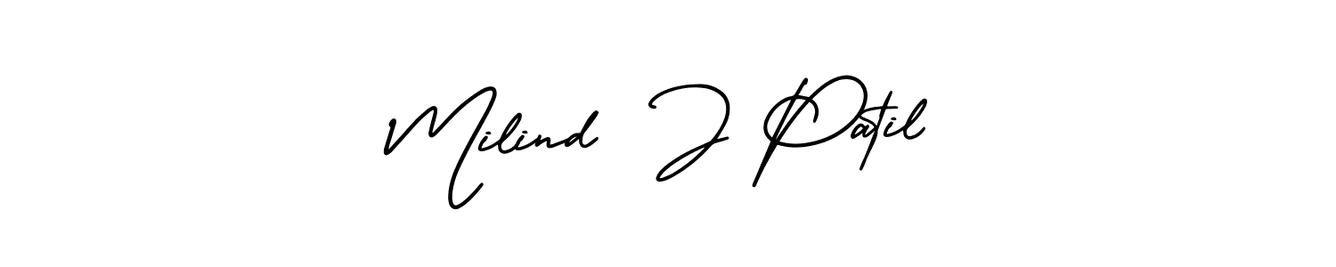 You can use this online signature creator to create a handwritten signature for the name Milind  J Patil. This is the best online autograph maker. Milind  J Patil signature style 3 images and pictures png