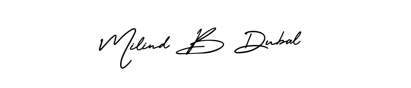 You can use this online signature creator to create a handwritten signature for the name Milind B Dubal. This is the best online autograph maker. Milind B Dubal signature style 3 images and pictures png