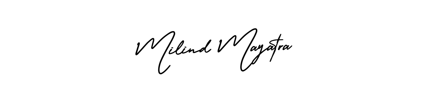 Also we have Milind Mayatra name is the best signature style. Create professional handwritten signature collection using AmerikaSignatureDemo-Regular autograph style. Milind Mayatra signature style 3 images and pictures png