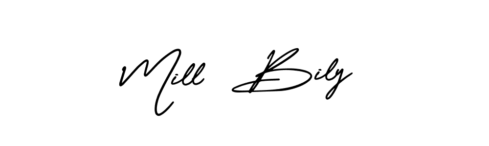 Once you've used our free online signature maker to create your best signature AmerikaSignatureDemo-Regular style, it's time to enjoy all of the benefits that Mill  Bily name signing documents. Mill  Bily signature style 3 images and pictures png