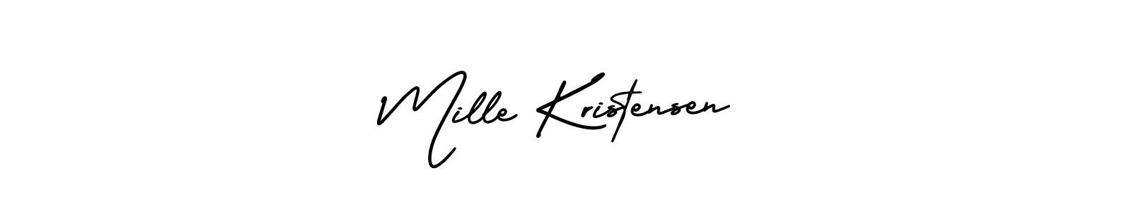 It looks lik you need a new signature style for name Mille Kristensen. Design unique handwritten (AmerikaSignatureDemo-Regular) signature with our free signature maker in just a few clicks. Mille Kristensen signature style 3 images and pictures png