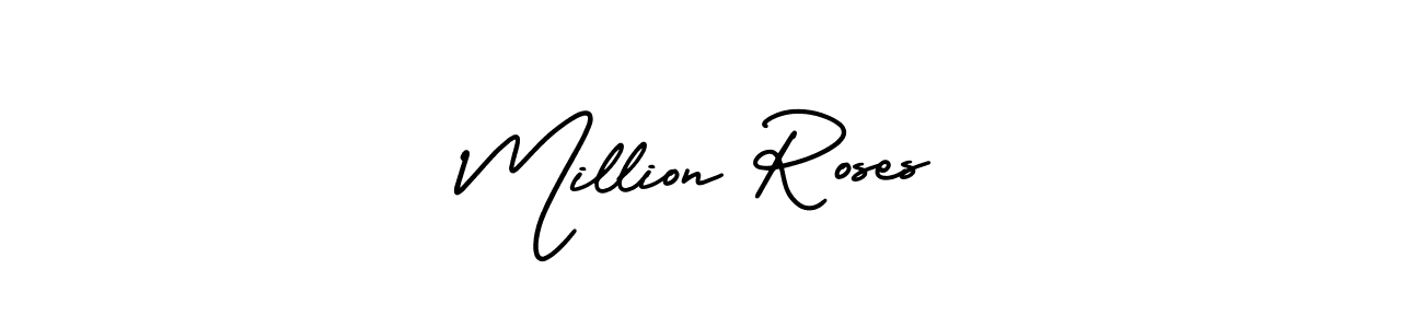 if you are searching for the best signature style for your name Million Roses. so please give up your signature search. here we have designed multiple signature styles  using AmerikaSignatureDemo-Regular. Million Roses signature style 3 images and pictures png