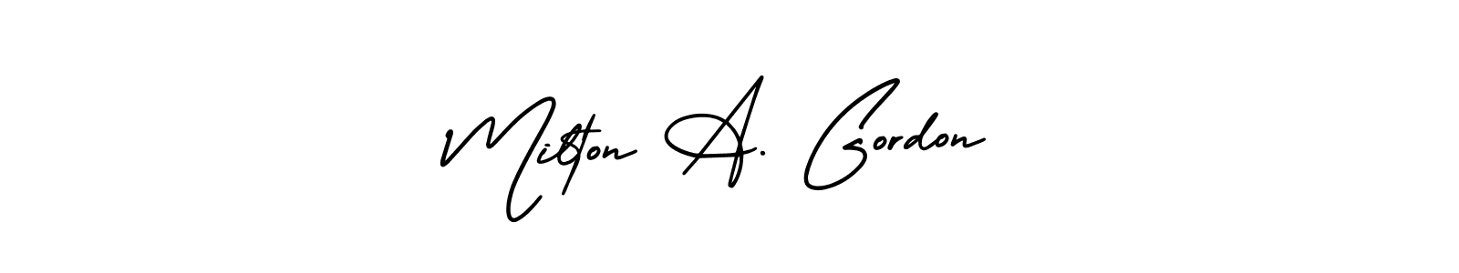 Make a short Milton A. Gordon signature style. Manage your documents anywhere anytime using AmerikaSignatureDemo-Regular. Create and add eSignatures, submit forms, share and send files easily. Milton A. Gordon signature style 3 images and pictures png