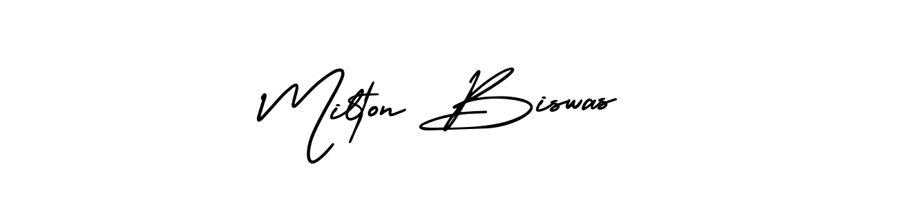 Similarly AmerikaSignatureDemo-Regular is the best handwritten signature design. Signature creator online .You can use it as an online autograph creator for name Milton Biswas. Milton Biswas signature style 3 images and pictures png