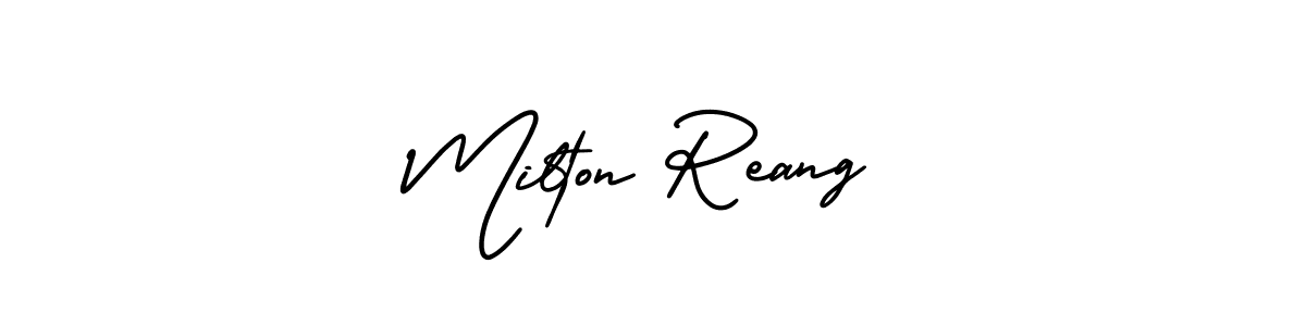 You can use this online signature creator to create a handwritten signature for the name Milton Reang. This is the best online autograph maker. Milton Reang signature style 3 images and pictures png