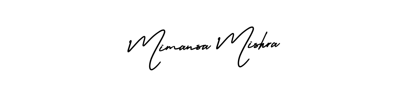 Make a beautiful signature design for name Mimansa Mishra. With this signature (AmerikaSignatureDemo-Regular) style, you can create a handwritten signature for free. Mimansa Mishra signature style 3 images and pictures png