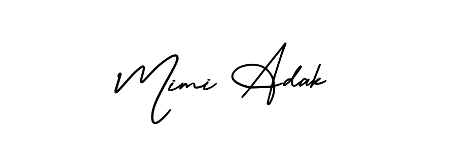 How to Draw Mimi Adak signature style? AmerikaSignatureDemo-Regular is a latest design signature styles for name Mimi Adak. Mimi Adak signature style 3 images and pictures png