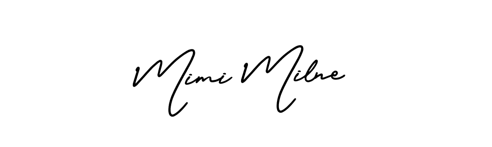 Best and Professional Signature Style for Mimi Milne. AmerikaSignatureDemo-Regular Best Signature Style Collection. Mimi Milne signature style 3 images and pictures png