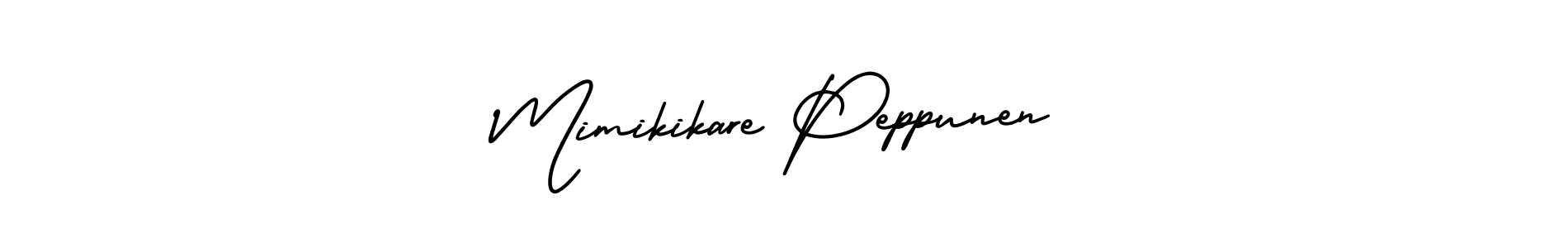 Mimikikare Peppunen stylish signature style. Best Handwritten Sign (AmerikaSignatureDemo-Regular) for my name. Handwritten Signature Collection Ideas for my name Mimikikare Peppunen. Mimikikare Peppunen signature style 3 images and pictures png