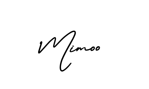 Mimoo stylish signature style. Best Handwritten Sign (AmerikaSignatureDemo-Regular) for my name. Handwritten Signature Collection Ideas for my name Mimoo. Mimoo signature style 3 images and pictures png