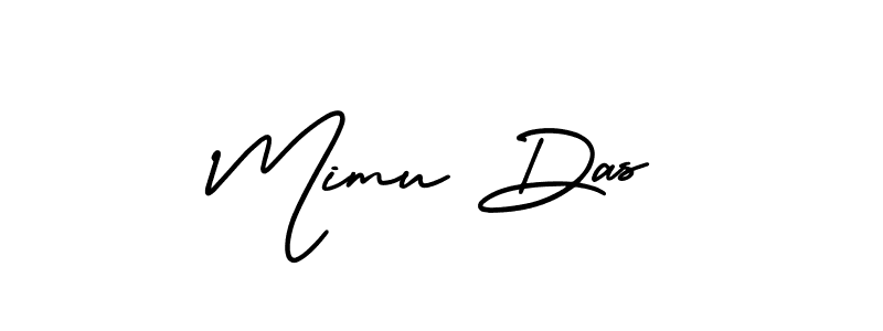 You should practise on your own different ways (AmerikaSignatureDemo-Regular) to write your name (Mimu Das) in signature. don't let someone else do it for you. Mimu Das signature style 3 images and pictures png