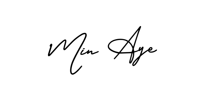 Best and Professional Signature Style for Min Aye. AmerikaSignatureDemo-Regular Best Signature Style Collection. Min Aye signature style 3 images and pictures png