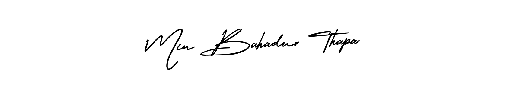 Make a beautiful signature design for name Min Bahadur Thapa. Use this online signature maker to create a handwritten signature for free. Min Bahadur Thapa signature style 3 images and pictures png