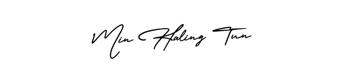 Also we have Min Haling Tun name is the best signature style. Create professional handwritten signature collection using AmerikaSignatureDemo-Regular autograph style. Min Haling Tun signature style 3 images and pictures png