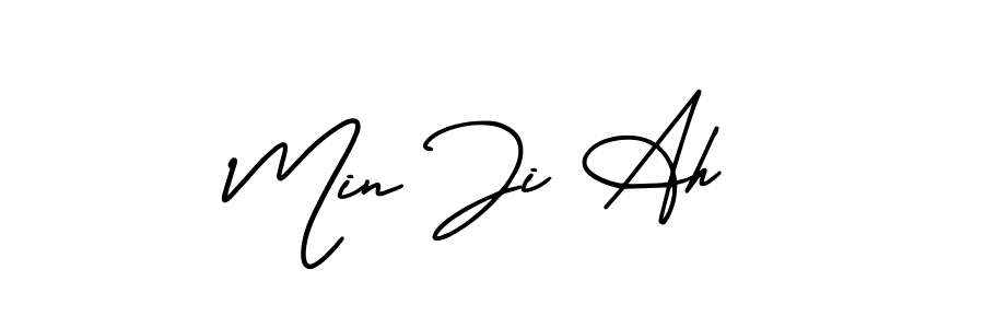 Make a beautiful signature design for name Min Ji Ah. Use this online signature maker to create a handwritten signature for free. Min Ji Ah signature style 3 images and pictures png