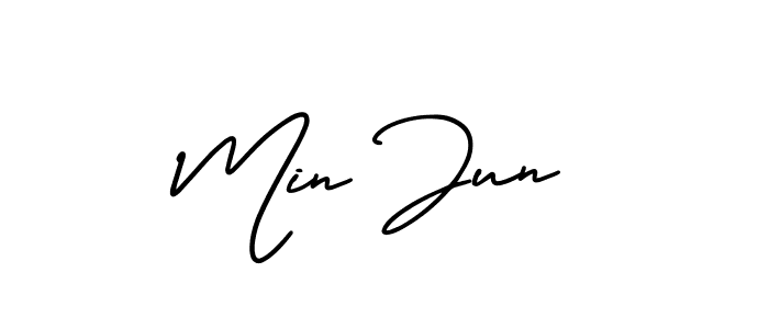 Once you've used our free online signature maker to create your best signature AmerikaSignatureDemo-Regular style, it's time to enjoy all of the benefits that Min Jun name signing documents. Min Jun signature style 3 images and pictures png