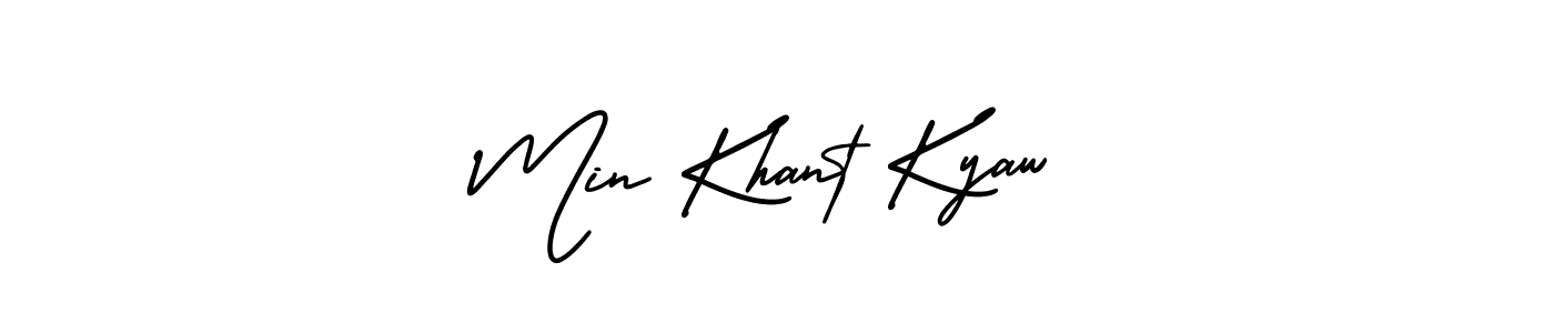 How to Draw Min Khant Kyaw signature style? AmerikaSignatureDemo-Regular is a latest design signature styles for name Min Khant Kyaw. Min Khant Kyaw signature style 3 images and pictures png