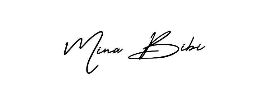 Similarly AmerikaSignatureDemo-Regular is the best handwritten signature design. Signature creator online .You can use it as an online autograph creator for name Mina Bibi. Mina Bibi signature style 3 images and pictures png