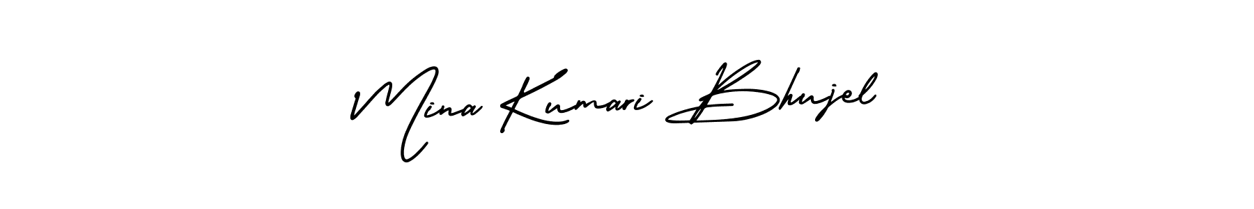 Make a beautiful signature design for name Mina Kumari Bhujel. Use this online signature maker to create a handwritten signature for free. Mina Kumari Bhujel signature style 3 images and pictures png