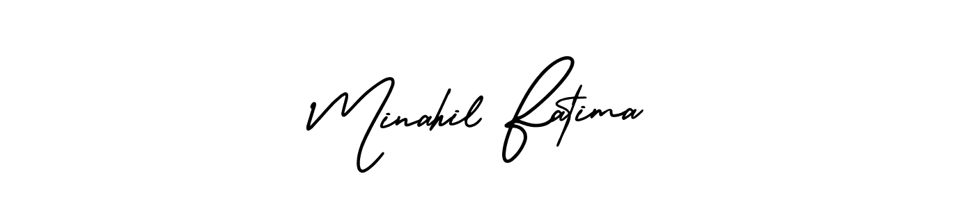 Similarly AmerikaSignatureDemo-Regular is the best handwritten signature design. Signature creator online .You can use it as an online autograph creator for name Minahil Fatima. Minahil Fatima signature style 3 images and pictures png