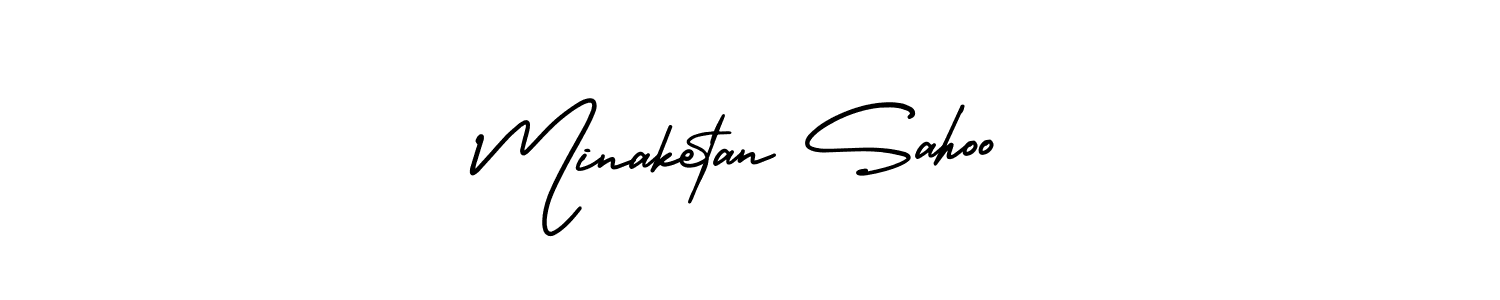 This is the best signature style for the Minaketan Sahoo name. Also you like these signature font (AmerikaSignatureDemo-Regular). Mix name signature. Minaketan Sahoo signature style 3 images and pictures png
