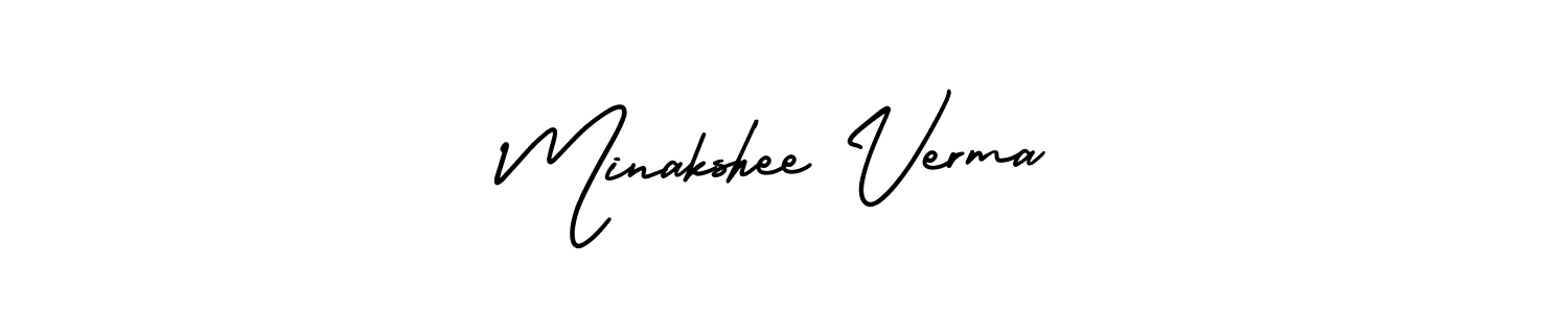 Use a signature maker to create a handwritten signature online. With this signature software, you can design (AmerikaSignatureDemo-Regular) your own signature for name Minakshee Verma. Minakshee Verma signature style 3 images and pictures png