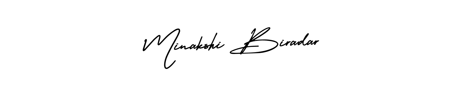 Minakshi Biradar stylish signature style. Best Handwritten Sign (AmerikaSignatureDemo-Regular) for my name. Handwritten Signature Collection Ideas for my name Minakshi Biradar. Minakshi Biradar signature style 3 images and pictures png