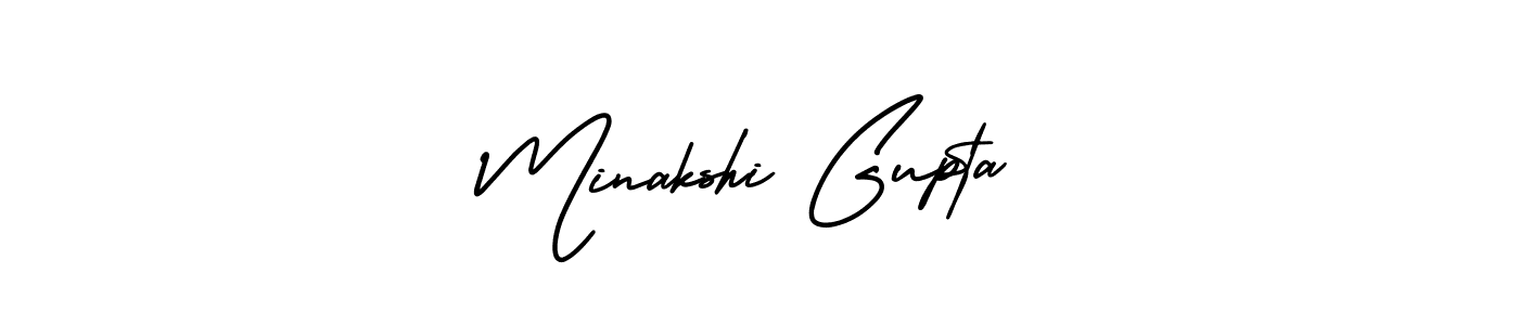 Create a beautiful signature design for name Minakshi Gupta. With this signature (AmerikaSignatureDemo-Regular) fonts, you can make a handwritten signature for free. Minakshi Gupta signature style 3 images and pictures png