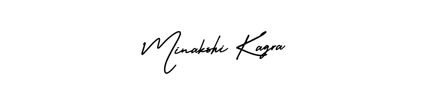 How to make Minakshi Kagra name signature. Use AmerikaSignatureDemo-Regular style for creating short signs online. This is the latest handwritten sign. Minakshi Kagra signature style 3 images and pictures png