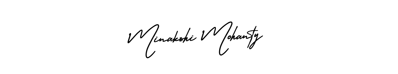 Use a signature maker to create a handwritten signature online. With this signature software, you can design (AmerikaSignatureDemo-Regular) your own signature for name Minakshi Mohanty. Minakshi Mohanty signature style 3 images and pictures png