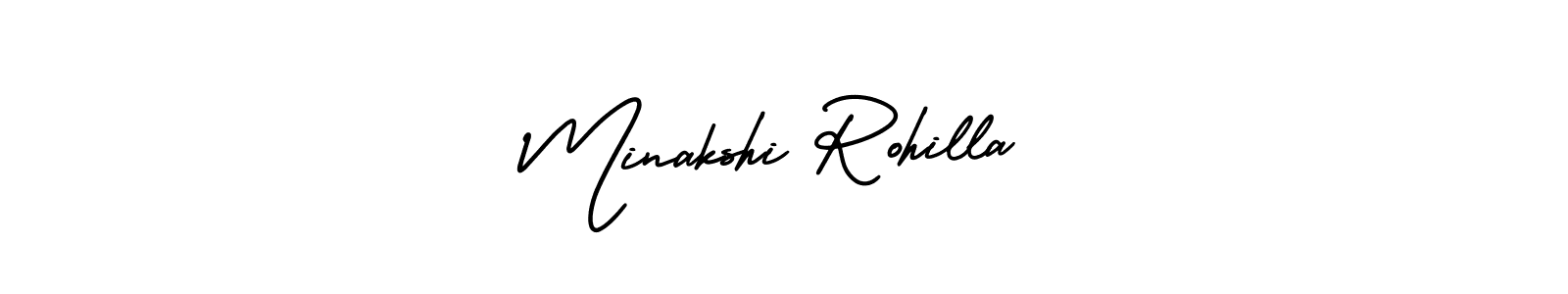 Make a short Minakshi Rohilla signature style. Manage your documents anywhere anytime using AmerikaSignatureDemo-Regular. Create and add eSignatures, submit forms, share and send files easily. Minakshi Rohilla signature style 3 images and pictures png