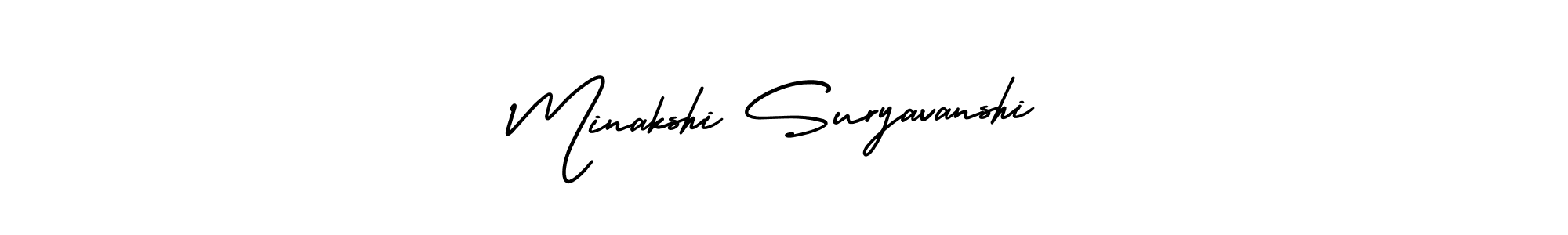 Create a beautiful signature design for name Minakshi Suryavanshi. With this signature (AmerikaSignatureDemo-Regular) fonts, you can make a handwritten signature for free. Minakshi Suryavanshi signature style 3 images and pictures png