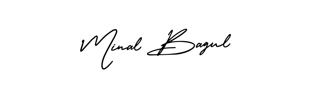 Also You can easily find your signature by using the search form. We will create Minal Bagul name handwritten signature images for you free of cost using AmerikaSignatureDemo-Regular sign style. Minal Bagul signature style 3 images and pictures png