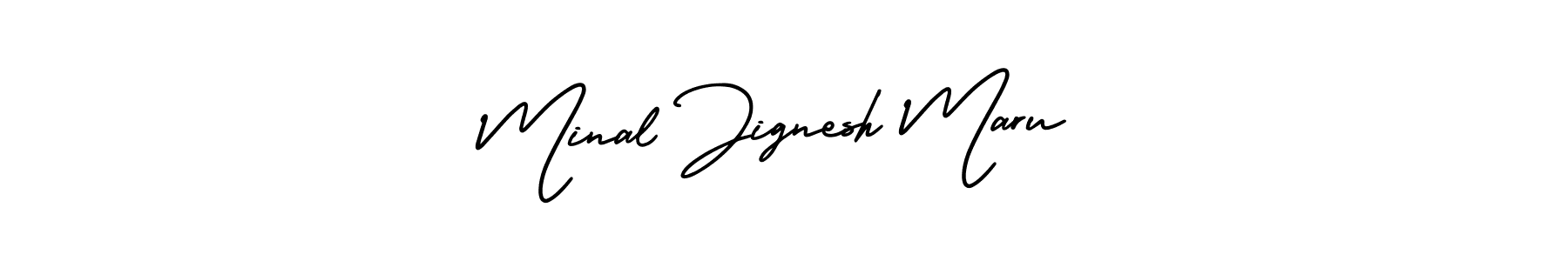 How to make Minal Jignesh Maru signature? AmerikaSignatureDemo-Regular is a professional autograph style. Create handwritten signature for Minal Jignesh Maru name. Minal Jignesh Maru signature style 3 images and pictures png
