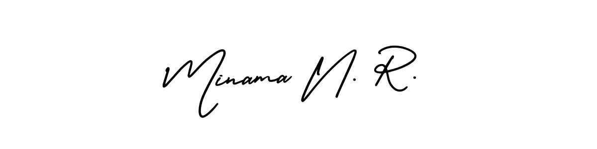 Best and Professional Signature Style for Minama N. R.. AmerikaSignatureDemo-Regular Best Signature Style Collection. Minama N. R. signature style 3 images and pictures png