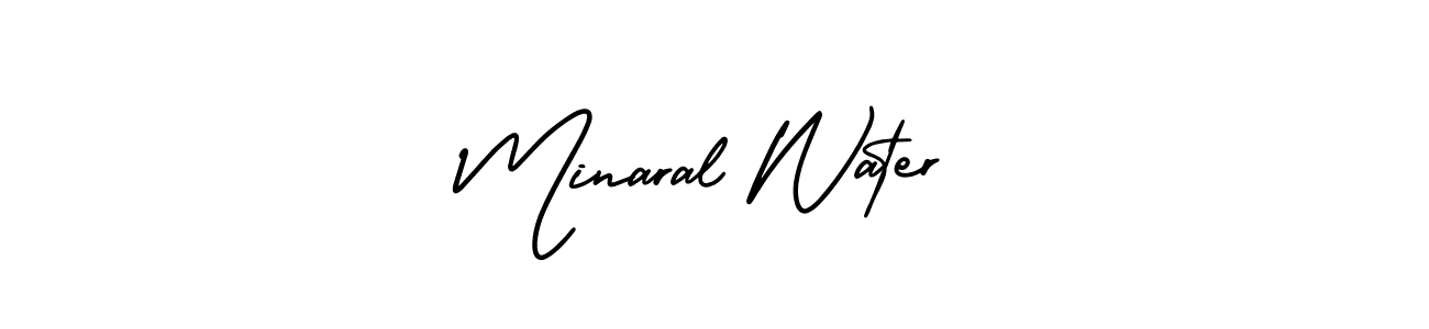 It looks lik you need a new signature style for name Minaral Water. Design unique handwritten (AmerikaSignatureDemo-Regular) signature with our free signature maker in just a few clicks. Minaral Water signature style 3 images and pictures png